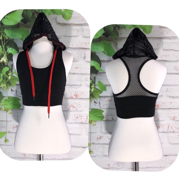 madden NYC Other - MADDEN Black Mesh Racerback Sports Bra